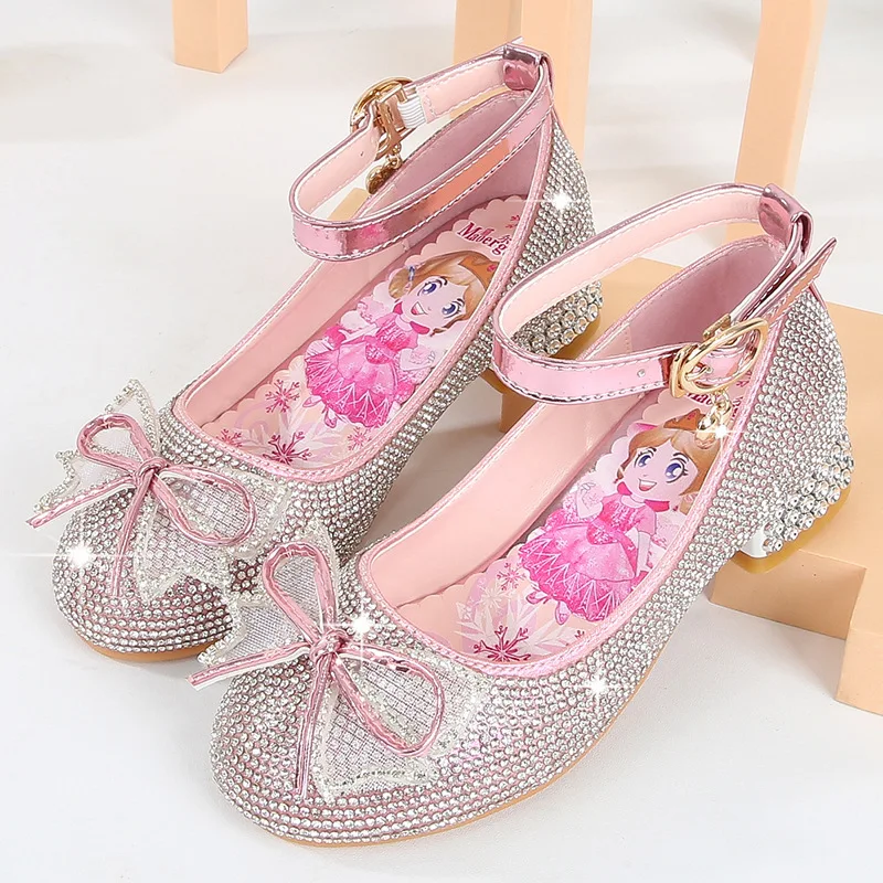 High-end design crystal rhinestones pretty dance party soft bottom comfortable dance pumps girl shoes