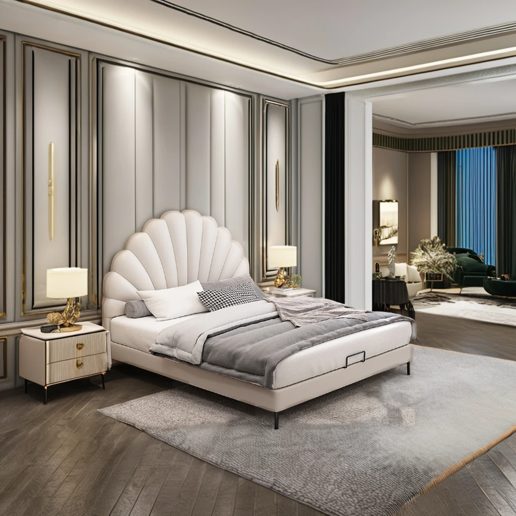 Modern simple design adult or kids bed with storage for bedroom furniture Upholstered Beds