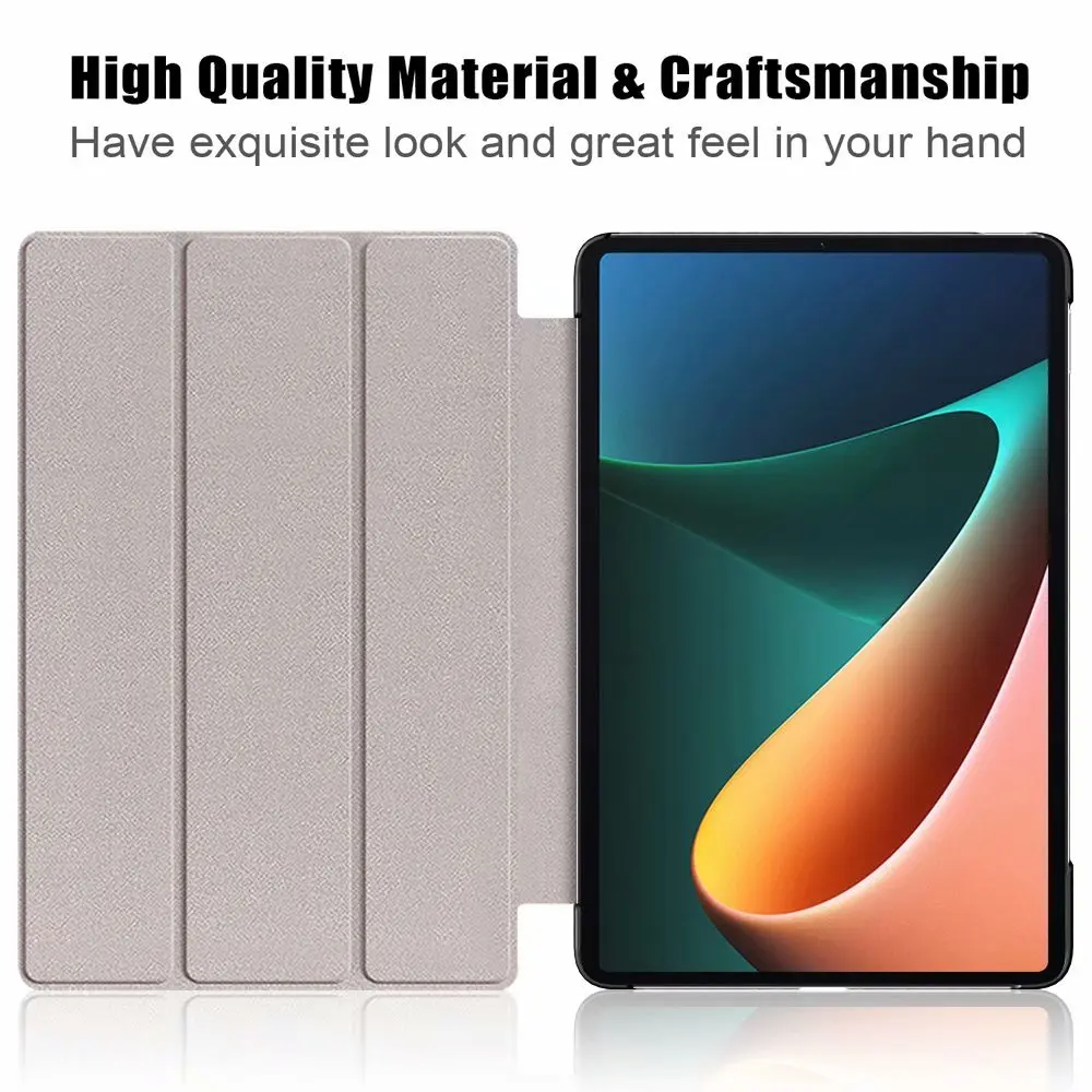 Умный чехол из искусственной кожи для Xiaomi mi pad 5 трехцветный планшетного ПК Pro 11