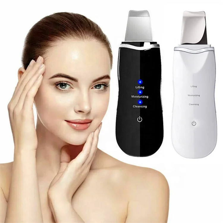 Facial Cleaning Electric Waterproof Rechargeable Face Peeling Nano Vibrating Scraper Spatula Ultrasonic Skin Scrubber