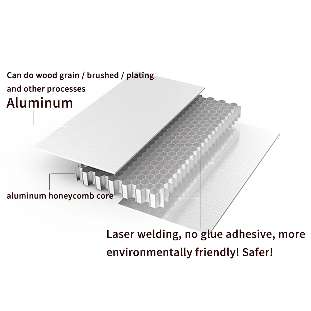 Ceiling Wall Panel, Lightweight, Glue-free, Recyclable Honeycomb Core Ceiling Materials High-quality Aluminum Office Building