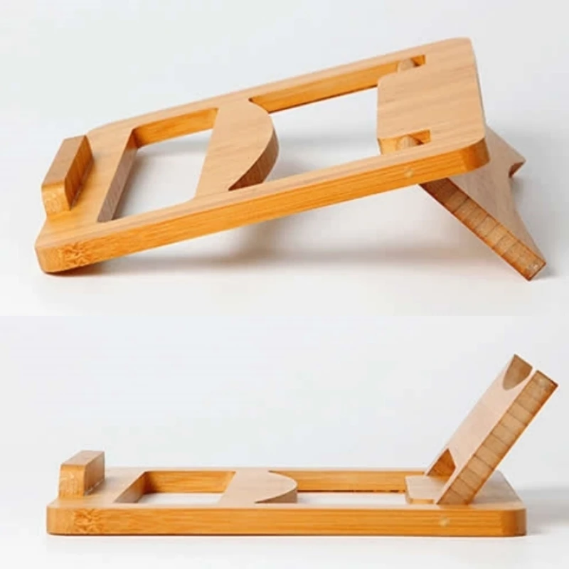 Lightweight Portable Desktop Laptop Notebook Holder Riser Stand Foldable Bamboo Laptop Stand