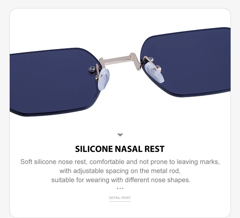 China Wholesale Small Square Shades Glasses man own brand Rimless Metal Diamond Cut Sunglasses Luxury Wood Sunglasses