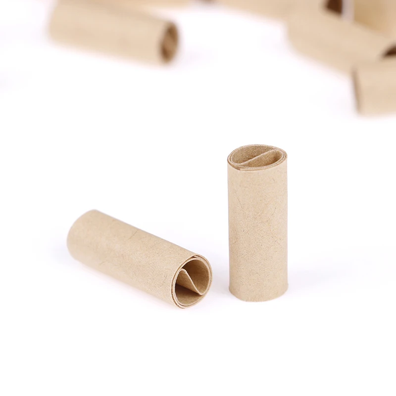 100 x 6MM Pre Rolled Natural Unrefined Filter Rolling Paper Tips 6MM Slim Rolling Filter