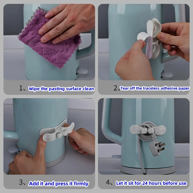 Wholesale Household cable organizer power cord holder kitchen wall plug holder charging cord storage organizer cord winder