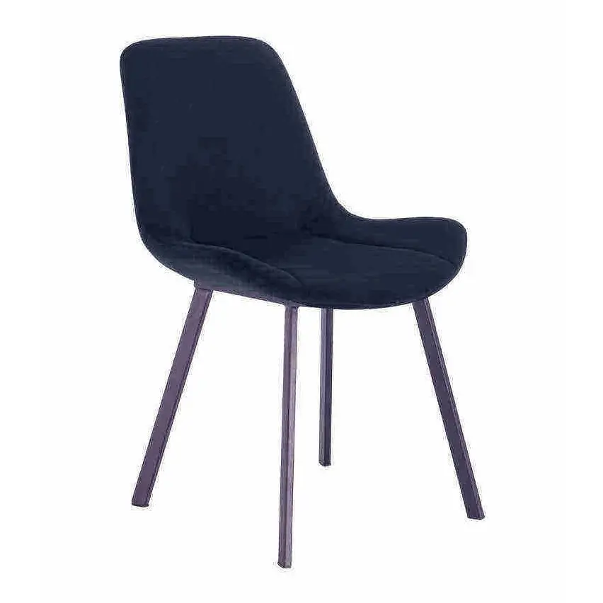 Luxury Modern Design Nordic Style Commercial Furniture Velvet Dining Chair With Metal Legs