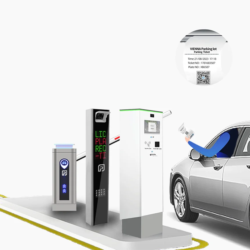 Realpark Road Traffic Barrier Popular Automatic Parking Boom Barrier Gate With 2.5-6m Arm