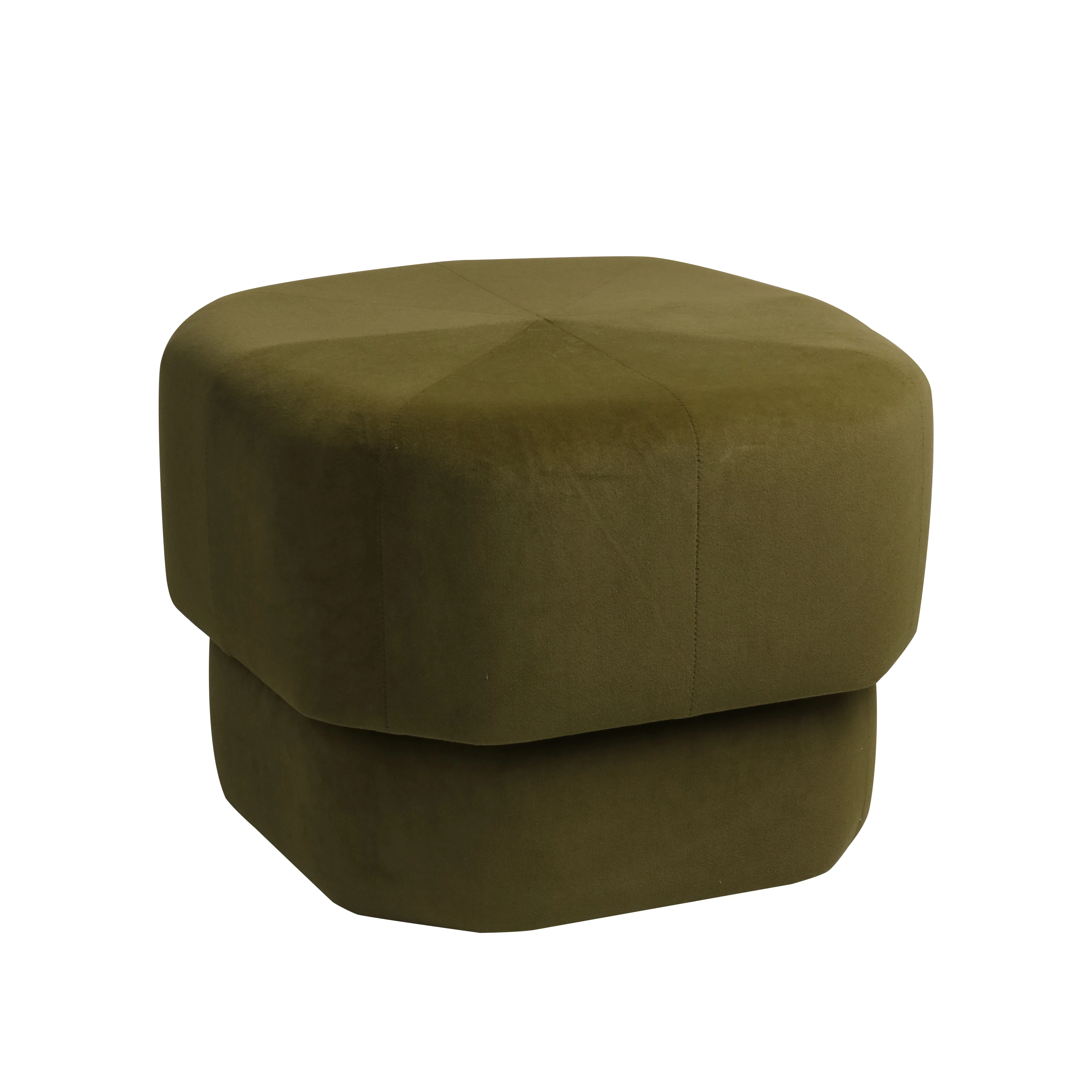 K&B nordic high quality velvet solid wood frame pouf ottoman step stool for kids