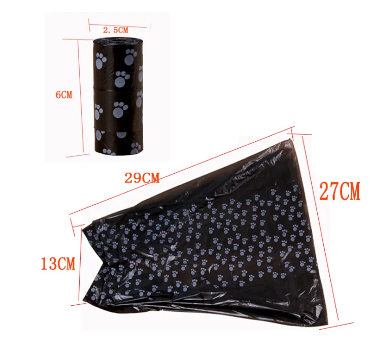 Transer ПЭТ ли вы поставить колесные цилиндры 1 рулонов 15 шт. сумка с изображением кошек и собак корма Сумки на открытом воздухе дом чистым пополнения мешок для мусора