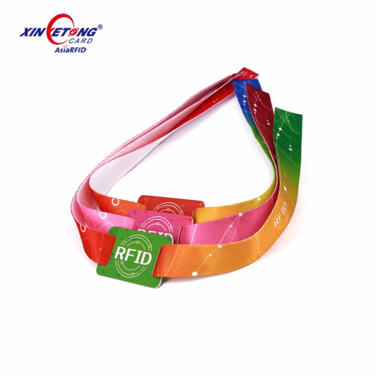 ISO 14443A NFC Wristbands 13.56MHz Ultralight EV1 Fabric RFID Bracelets for Payment