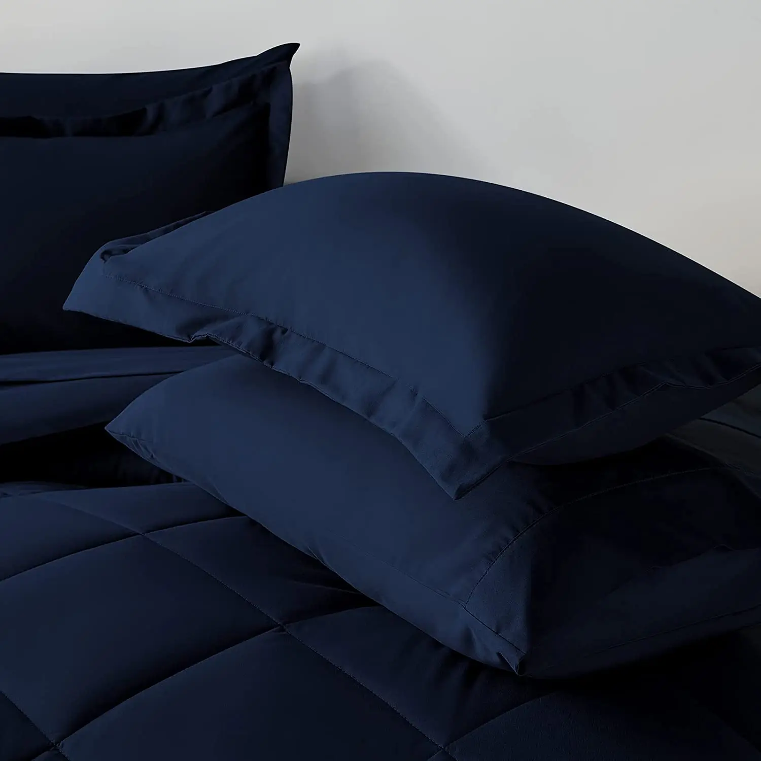 ALPHA TEXTILE navy blue comforter set microfiber Reversible Comforters all-season polyester comforter