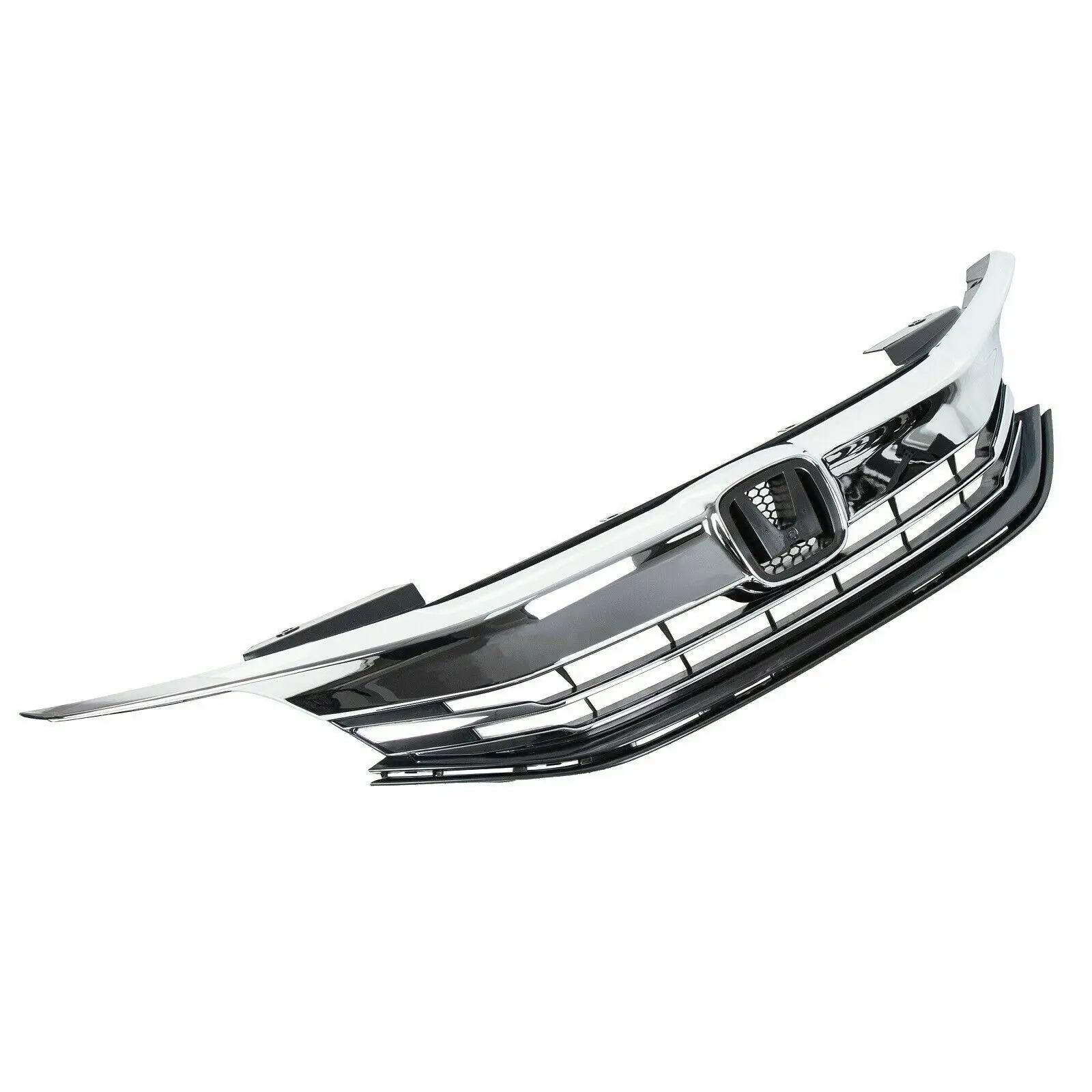 For 16-17 Honda Accord Sedan 4D ABS Front Grille Upper Hood Grille Assy Chrome
