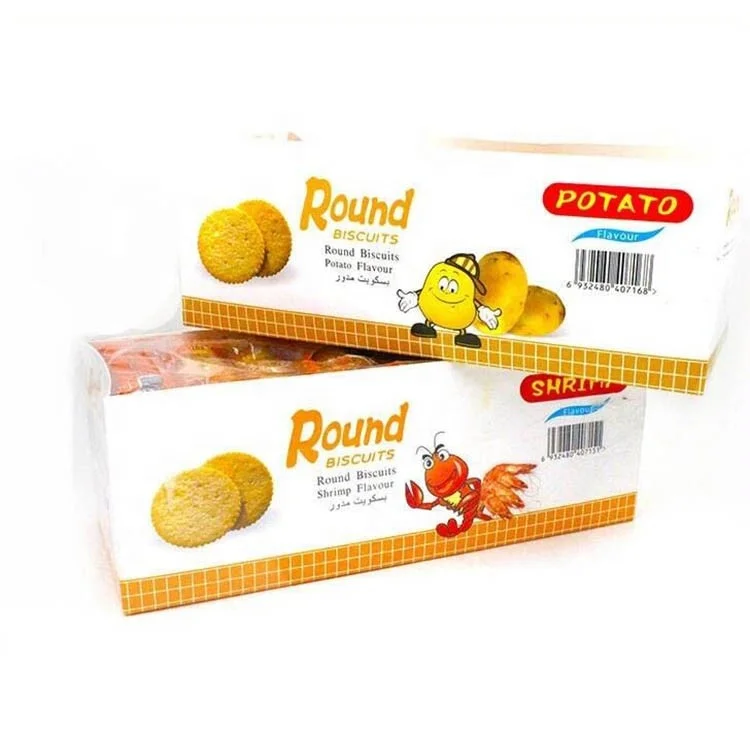 
 Круглый крекер со вкусом крема и соленым вкусом печенья (26gr)  