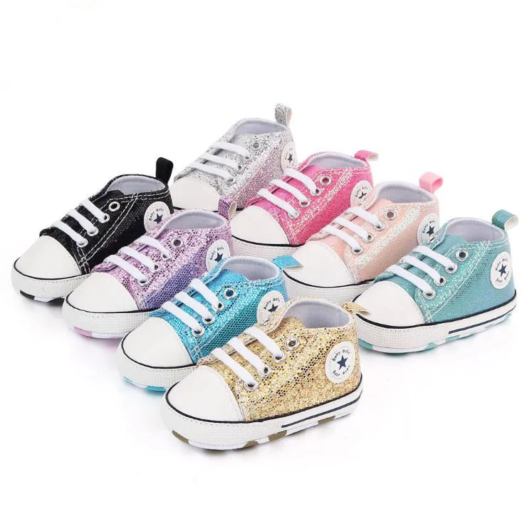 
2021 fashion comfortable Sequins soft sole baby shoes boots cute slip-on soft flat toddler shoes 