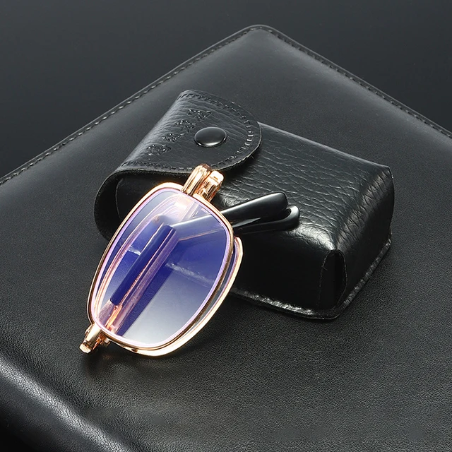 Оправа для очков складные очки для чтения квадратные очки Оптические очки Лидер продаж 2022 женские металлические очки