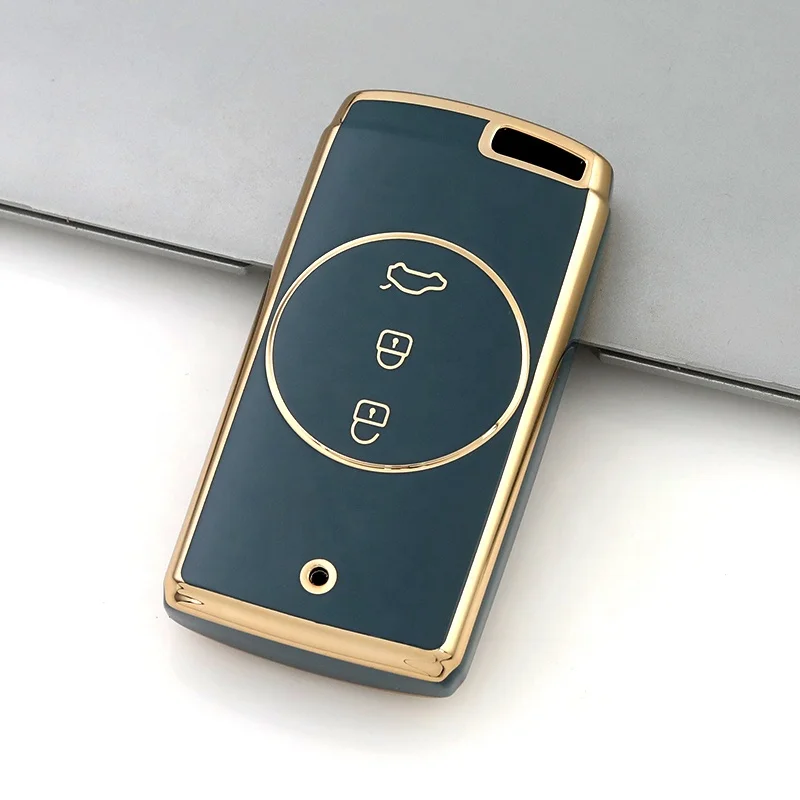 Gold Edge TPU Car Remote Key Cover For Chery Tiggo 7 Pro 8 Plus Arrizo 5 Car Key shell