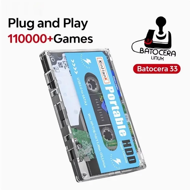 2 ТБ 500 г Жесткий диск Портативный внешний с 110000 + Ретро игры PS игровая карта для компьютера ноутбука