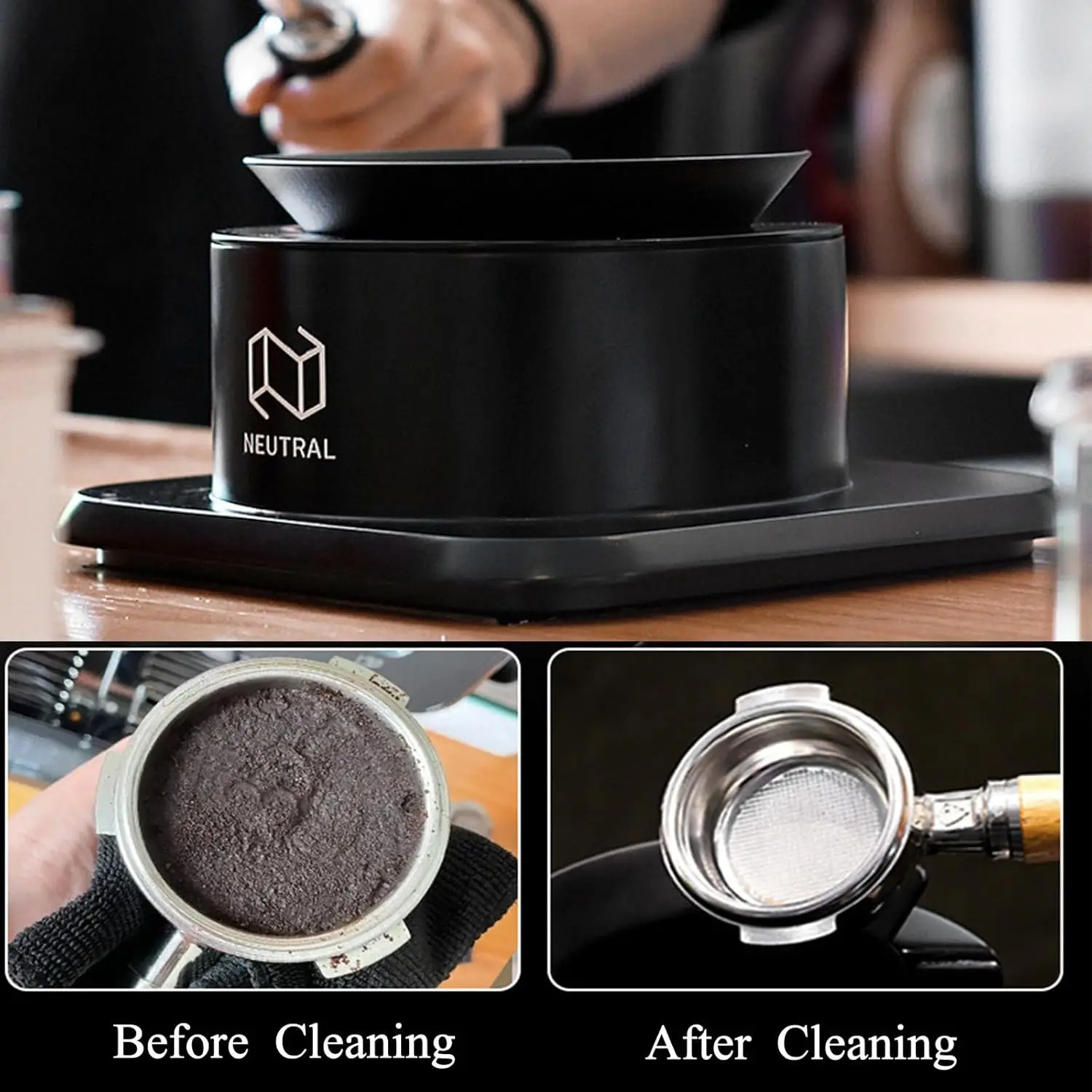 Кофемашина Аксессуар Электрический портафилтер машина для очистки кофе за 3 секунды дома кафе-бар ресторанов