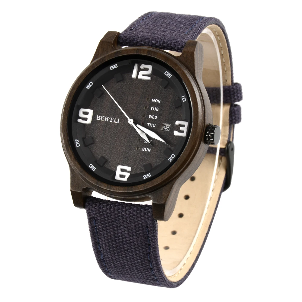 Drop ship wooden watch luxury quartz men watches