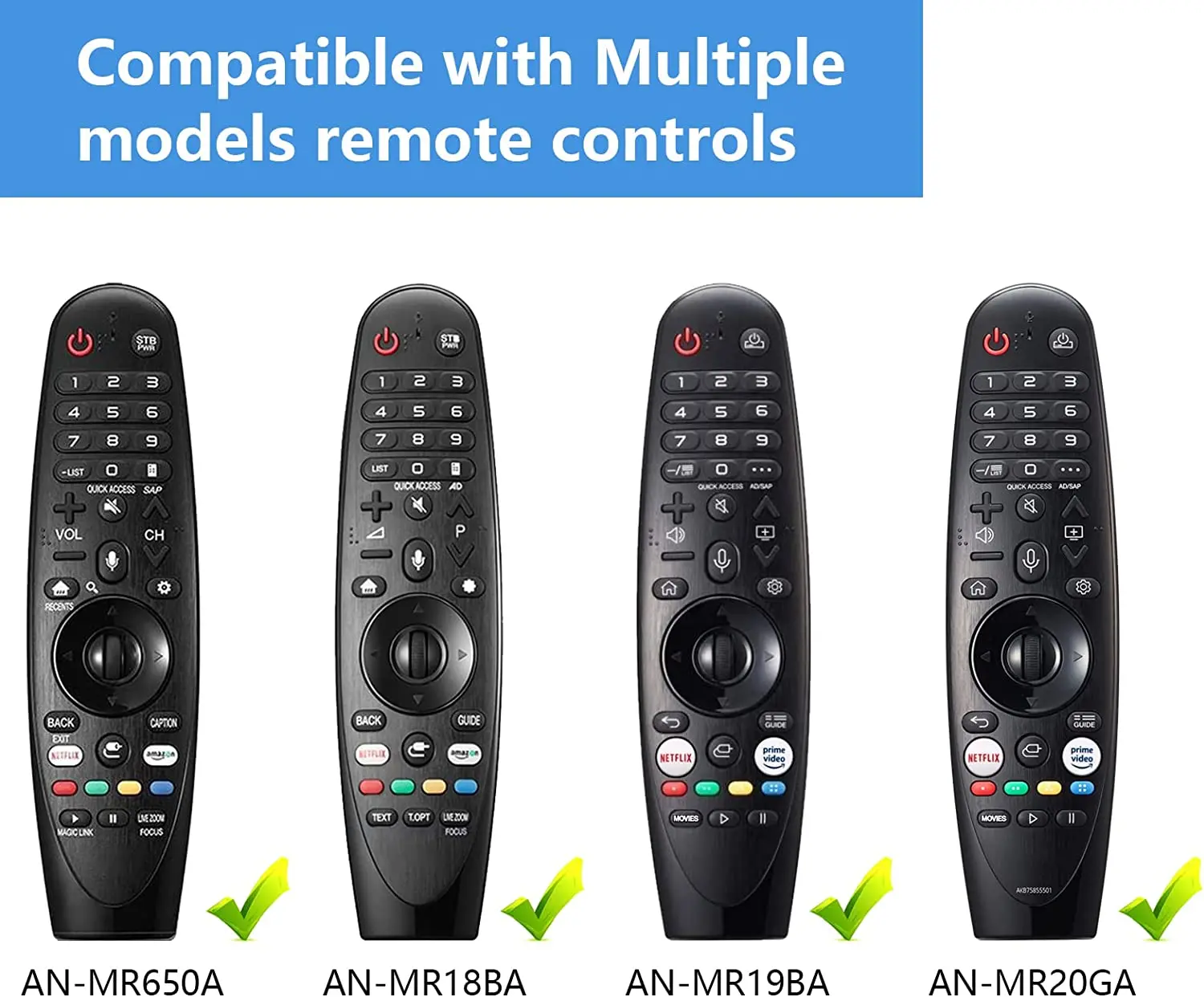 Voice Air Mouse Magic Mr20ga TV Remote Control for LG Smart TV Remote Control OEM ODM Replacement  Remote Control
