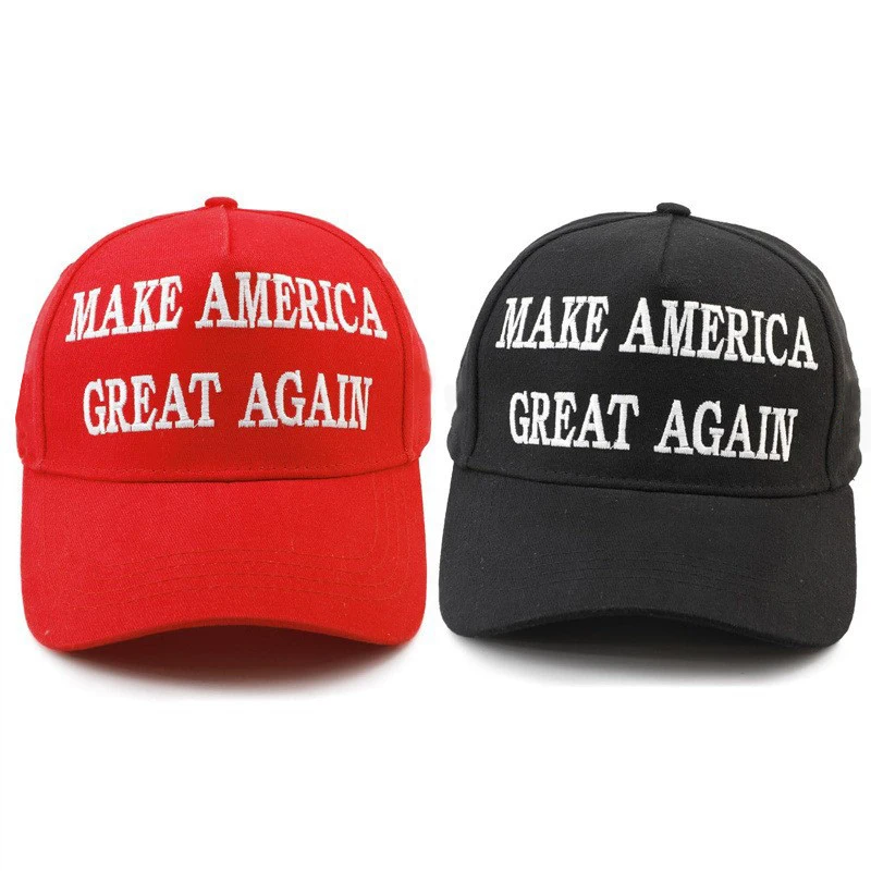 New Election Campaign Caps 100% Cotton Never Surrender Hat Make America Great Again Baseball Cap Black Red MAGA Hats