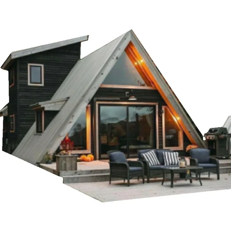 Luxury Triangular Container House Steel Mobile B&B Space Capsule for Leisure Vacation Internet Celebrity Hotel Landscape