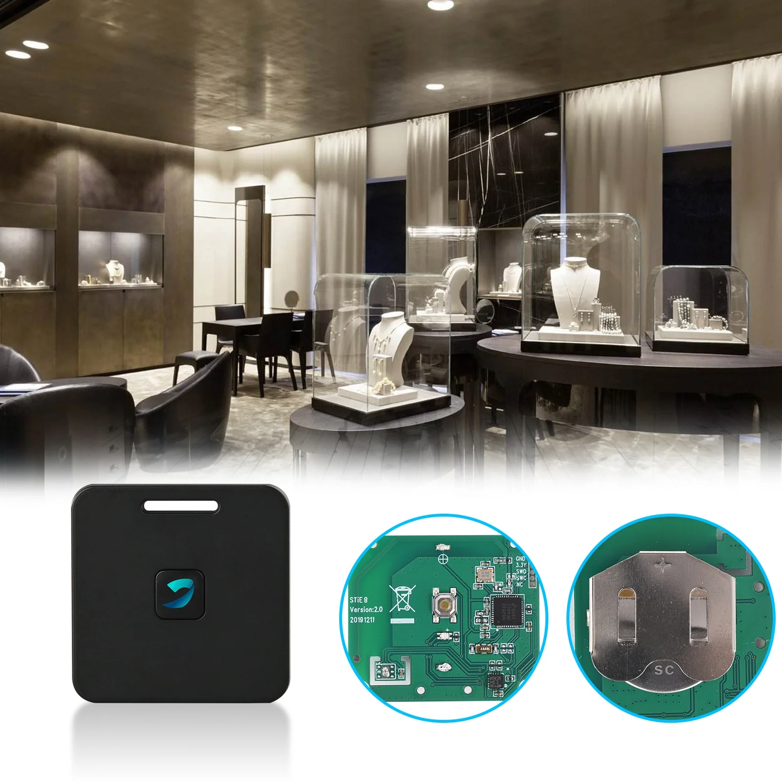 STiE8 Good price iBeacon tag with acceleration sensor indoor tracking BLE 5.0 iBeacon Eddystone beacon