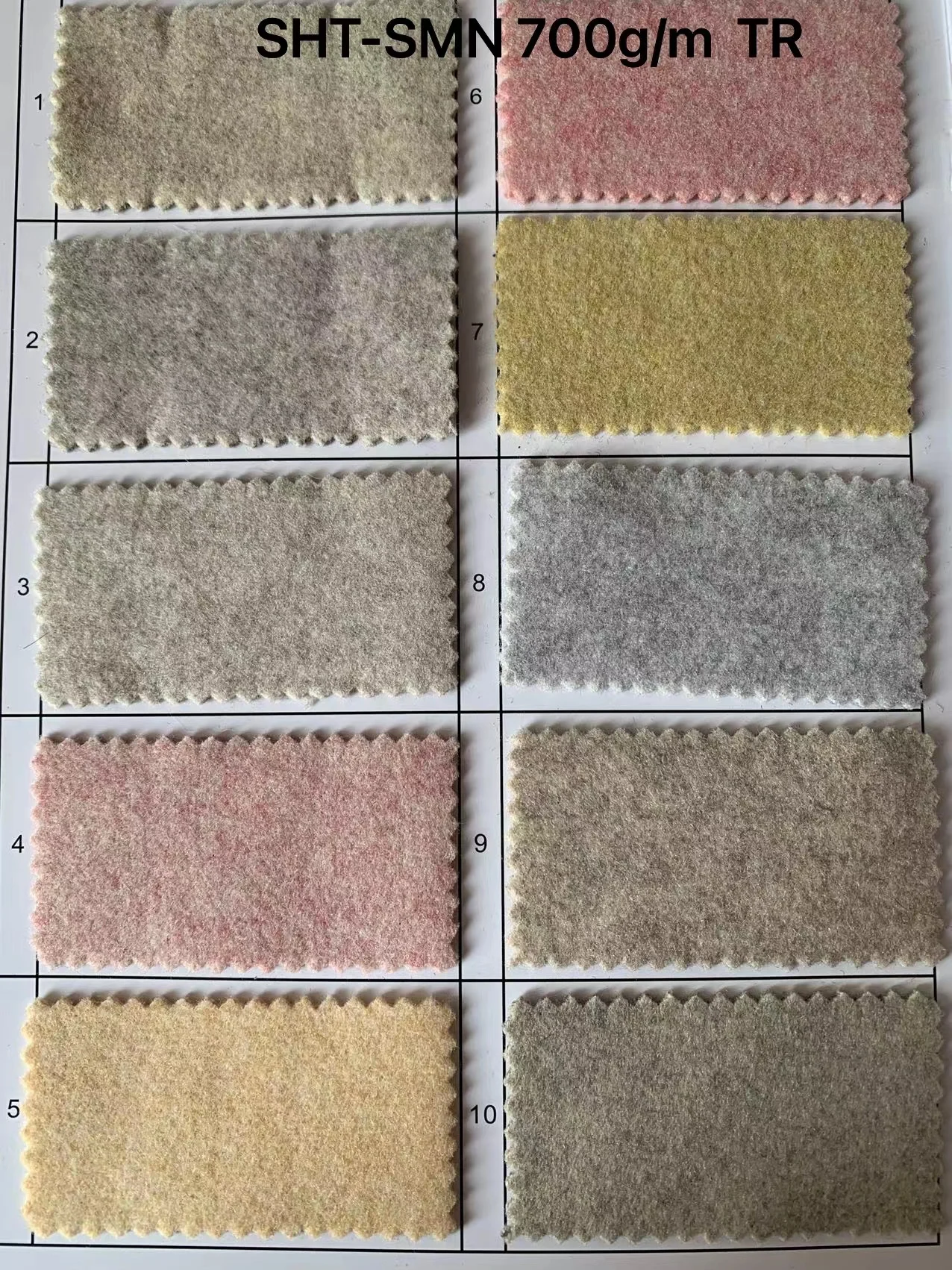 Sense Coat Coat Stock Factory Supply Elastic Fabric Needled Fabric 2spandex Multi-color Fleece 470gsm 98polyester 11 Woven