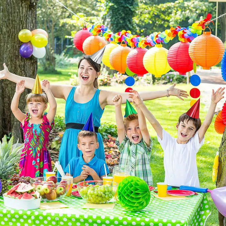 Chinese High Quality Customize Crazy Birthday Party Cone Hats Cone Funny Plastic Paper Party Hats For Adults