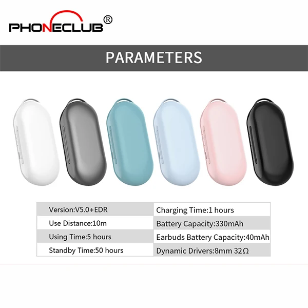 2019 Самые продаваемые беспроводные наушники TWS BT V5.0