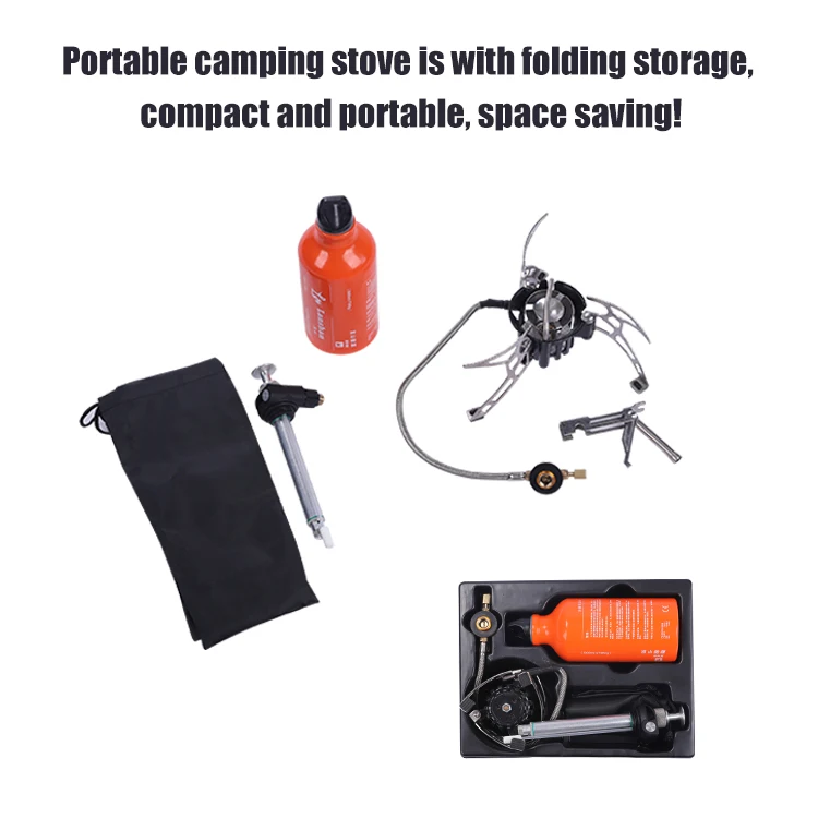 HOMFUL Camping Gas Stove Burner 3000W Adjustable Ultralight Backpacking Stove Windproof Camp Portable Propane Stove