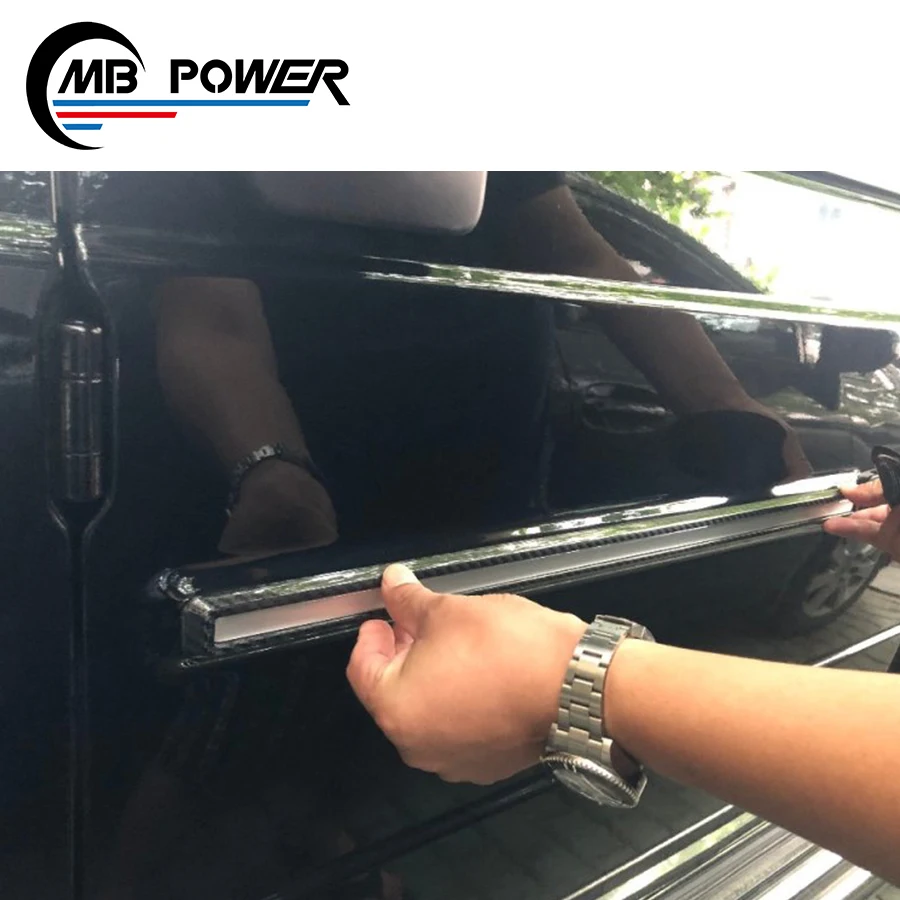 G class w464 углеродный finber материал боковой молдинг планки подходит для w463A G63 G500 G65 наклейка база 2019Y