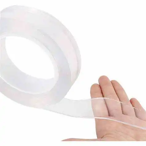 Transparent Nano Double Side Adhesive Tape Reusable Silicone Nano Adhesive Tape