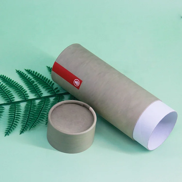 Kraft paper cylindrical paper tube compostable underwear tube packaging customized logo biodegradable