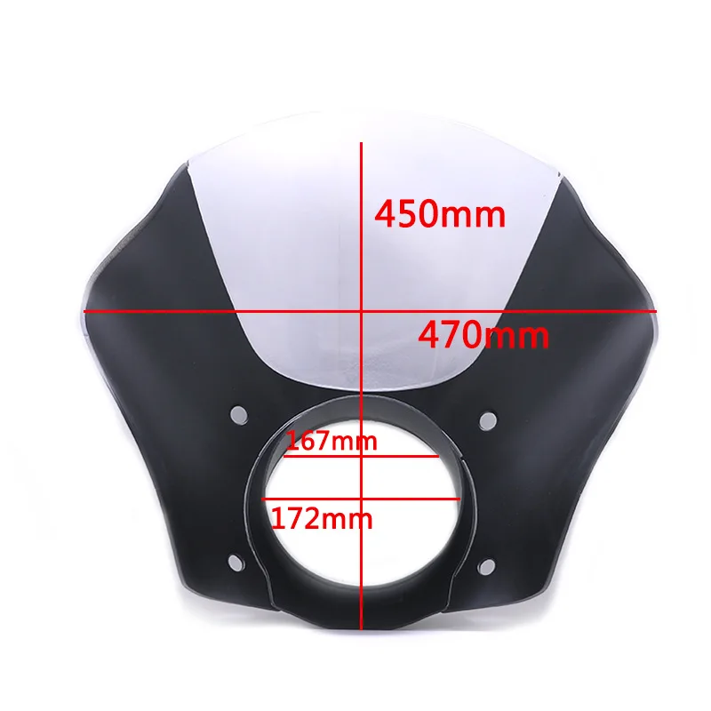 Motorcycle Windshield Windswcreen Fairing W/ Bracket Mounting Kit Fit For Harley Sportster XL 1988-2018