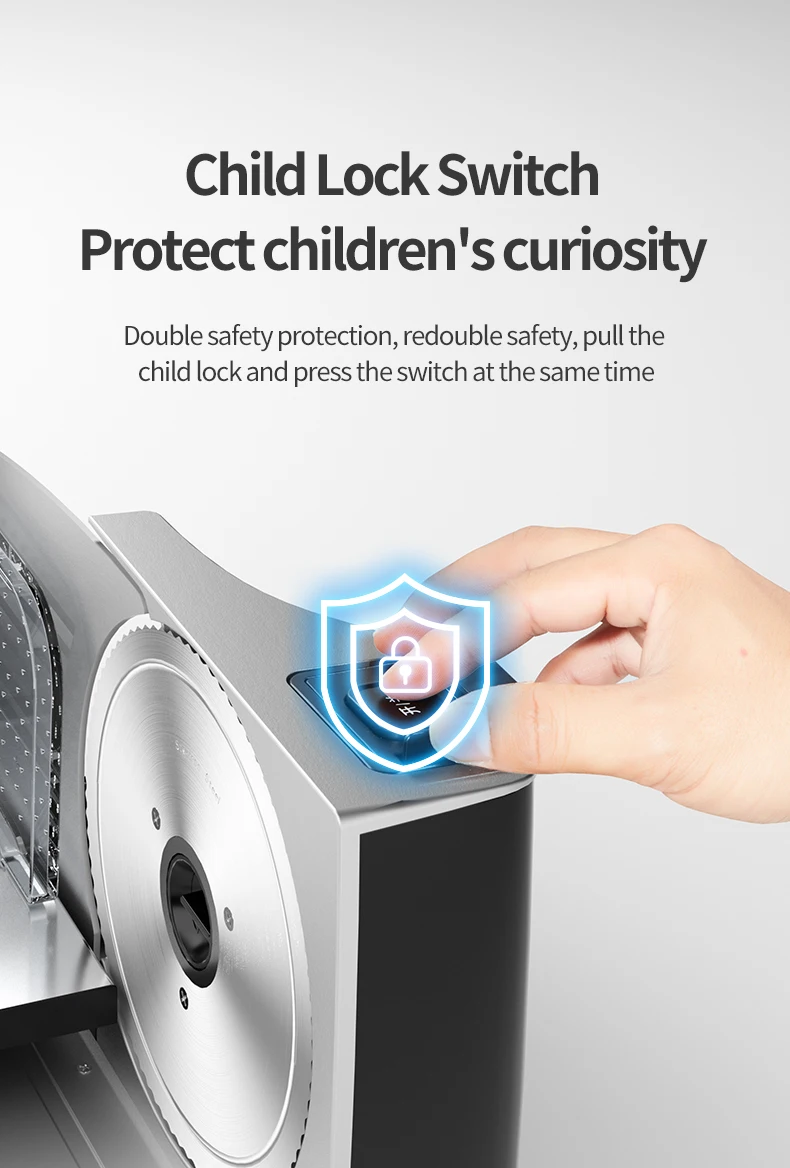 Detachable 19cm Stainless Steel Blade Food Slicer for Bread 0-18 mm Thickness Adjustable Non-Slip Feet Watermelon Slicer veneer