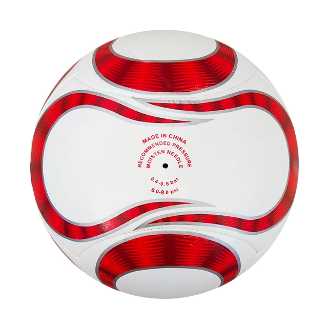 grain surface 25% butyl bladder deflated packing 6-panel soccer ball