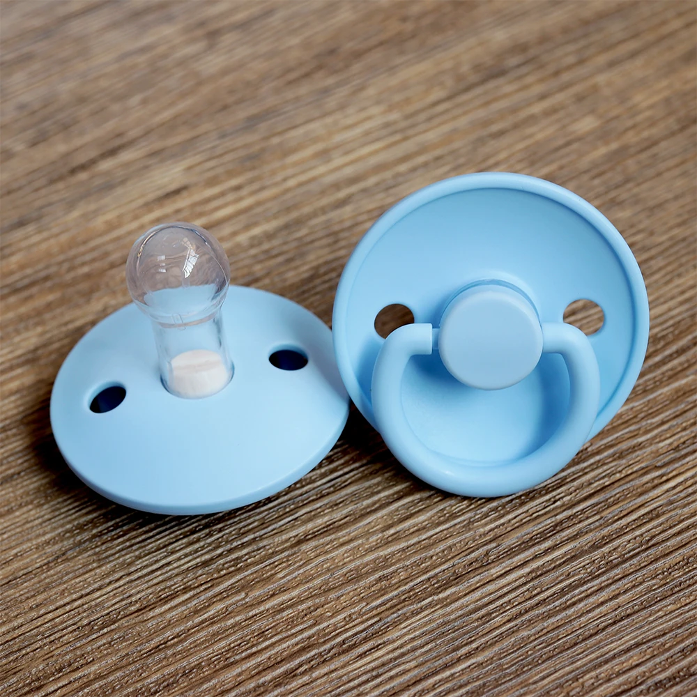 Custom bpa-free soft feeding baby food grade natural silicone neutral color soothers pacifier wholesale