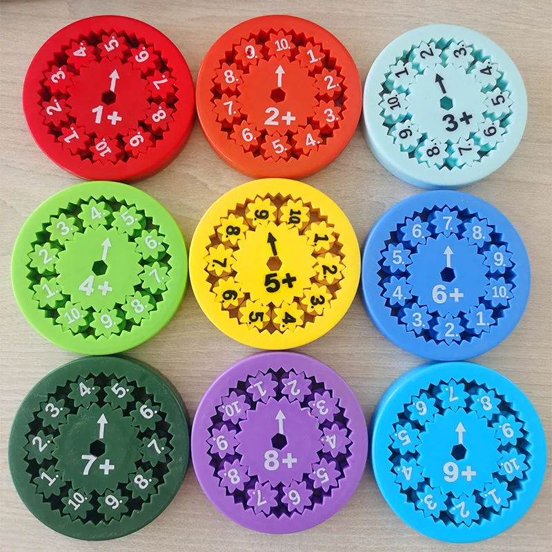 2024 new addition substraction multipilcation division math facts calculation fidget toy math fidget spinner for learning games