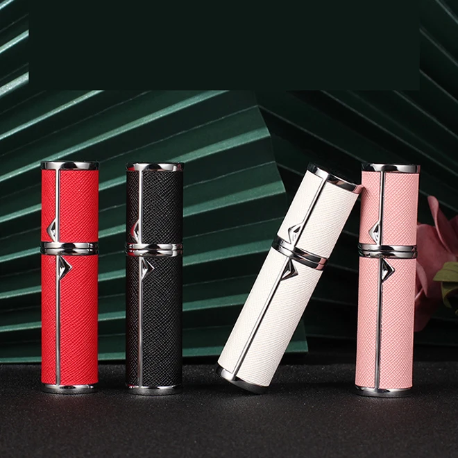 Factory best selling high quality custom color printing refillable bottom charge 5 ml mini size portable travel perfume atomizer