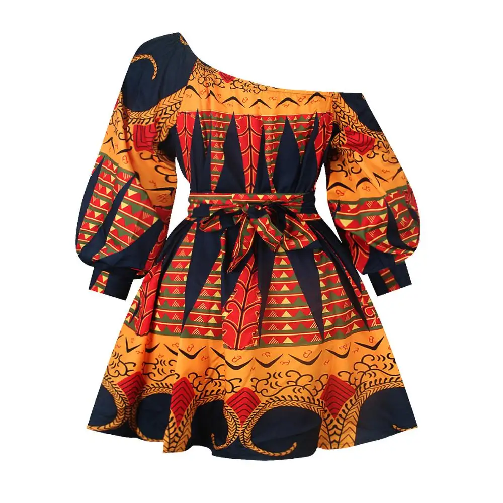 2020 Hot Sale Wholesale Off Shoulder Women african kitenge dress designs picture for lady