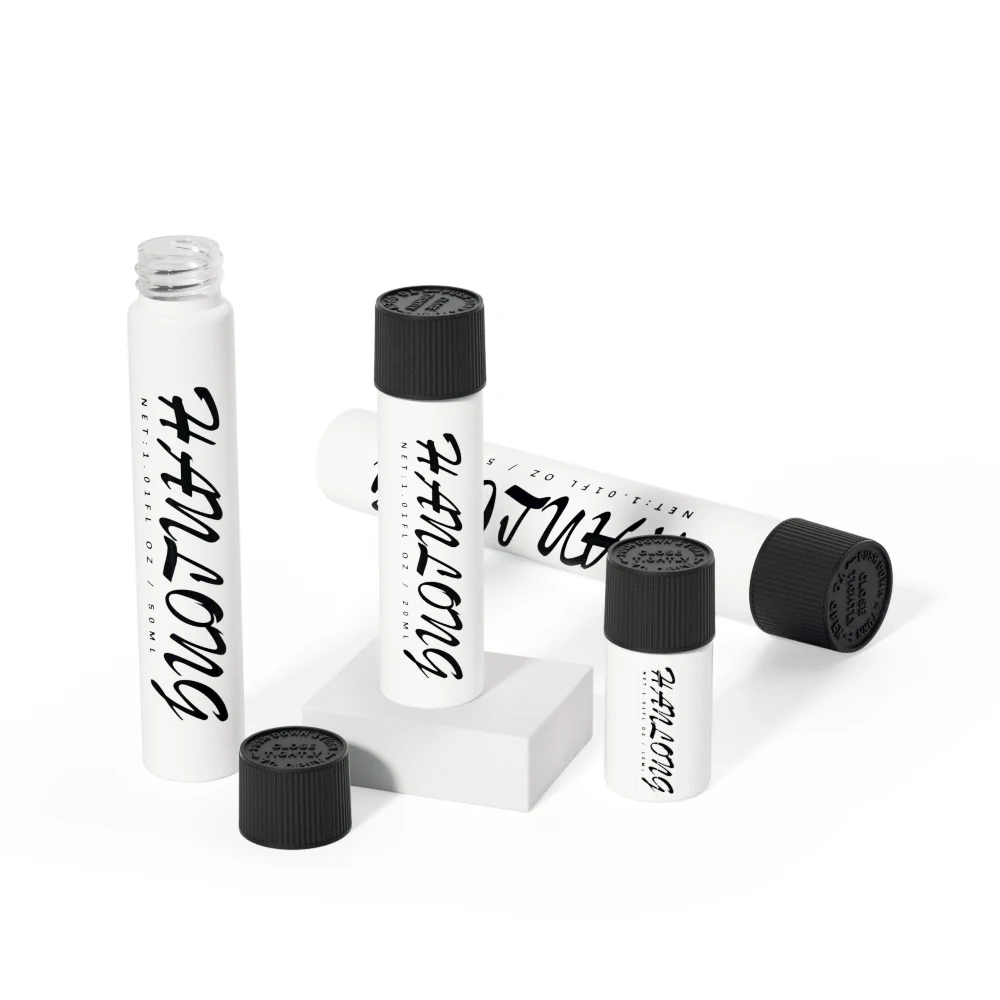 Matte custom logo colour 90mm 125mm glass child resistant packing tube smell proof flower pre glass tube