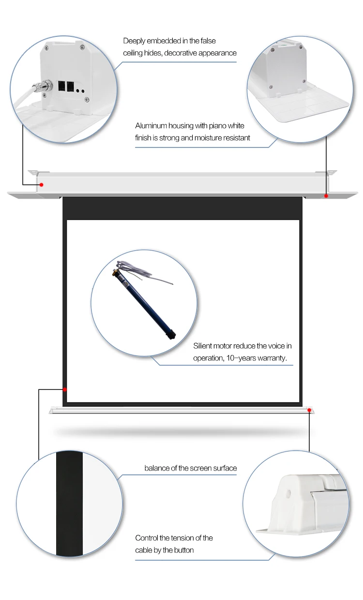 recessed ceiling electric projector screen alr motorized projector screen projection screens for home theatre