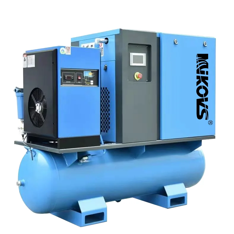 7.5kw 8bar 10bar All In One Screw Air Compressor 10hp With Ce Certificate Customized Logo Compressor