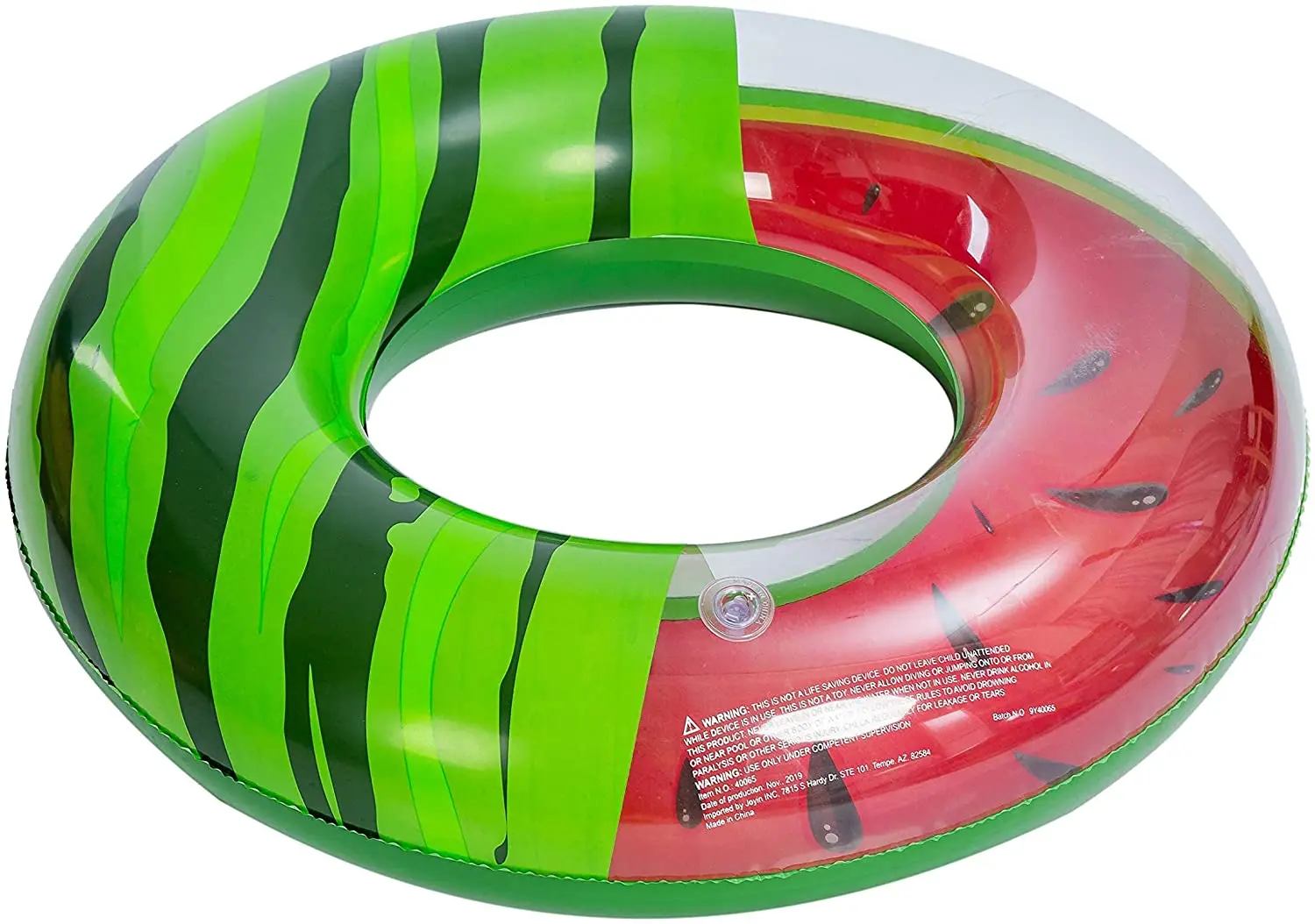 Inflatable Pool Tube Raft with Fruits Painting Funny Inflatable Pool Float Toys Swim Tubes for Swimming Pool Party