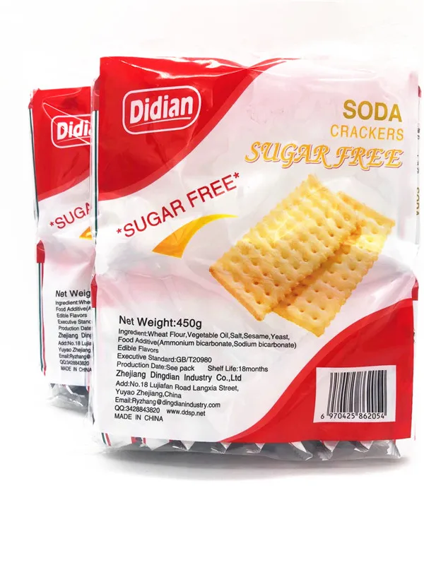 Chinese healthy snacks crispy salt milk biscuit milk soda cracker