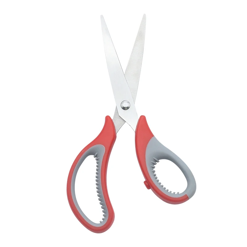 Industrial-Grade Premium Soft Comfort-Grip Office Scissors Stainless Steel Sharp Fabric Shear with Smooth Edge Customizable OEM