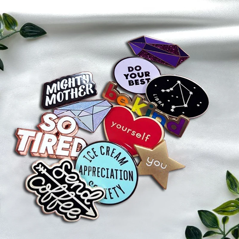 Wholesale Design Ideas Metal Pins Cute Brooch Anime Hard Aesthetic Collection Lapel Badge Manufacturer Custom Enamel Pin