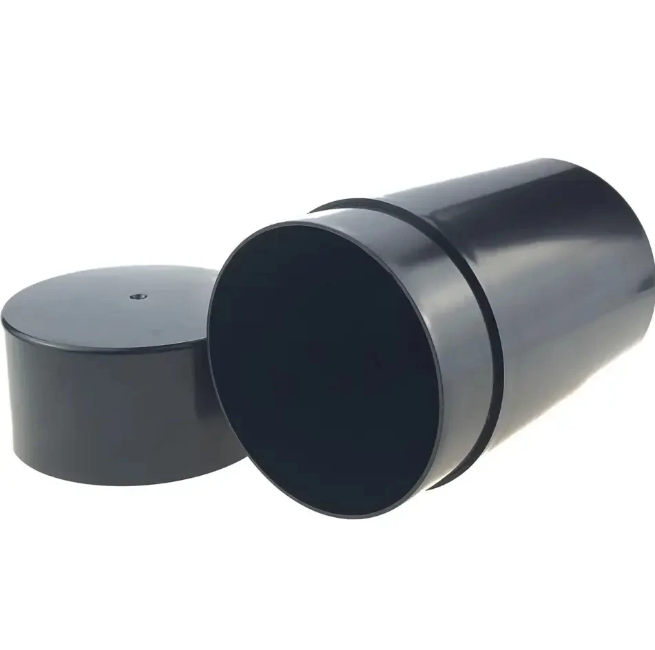 High Quality 60ml 120ml 300ml Black Plastic Airtight Reusable Vacuum Container Plastic Jars for Food Storage