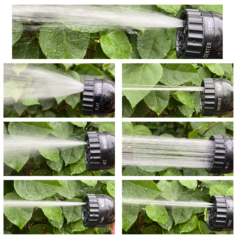 10 Function Portable Light Weight Expandable Water Hose Gun Car Wash High Pressure Garden Hose Plastic Garden Water Gun